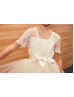 Ivory Lace Fabulous Cheap Flower Girl Dress